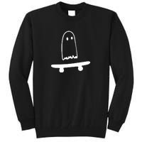 Cute Ghost Skateboard Funny Tall Sweatshirt