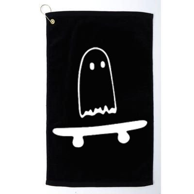 Cute Ghost Skateboard Funny Platinum Collection Golf Towel