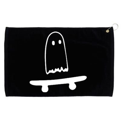 Cute Ghost Skateboard Funny Grommeted Golf Towel