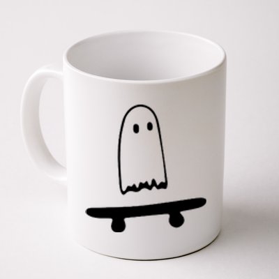 Cute Ghost Skateboard Funny Coffee Mug