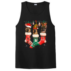 Christmas Ger Shepherd Sock Xmas Reindeer Santa Dog Meaningful Gift PosiCharge Competitor Tank