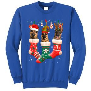 Christmas Ger Shepherd Sock Xmas Reindeer Santa Dog Meaningful Gift Sweatshirt