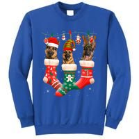 Christmas Ger Shepherd Sock Xmas Reindeer Santa Dog Meaningful Gift Sweatshirt