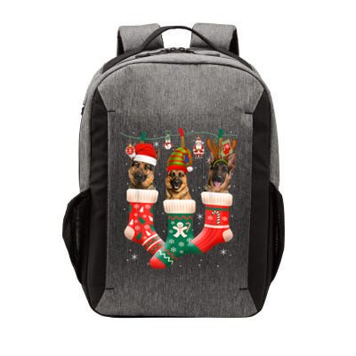 Christmas Ger Shepherd Sock Xmas Reindeer Santa Dog Meaningful Gift Vector Backpack