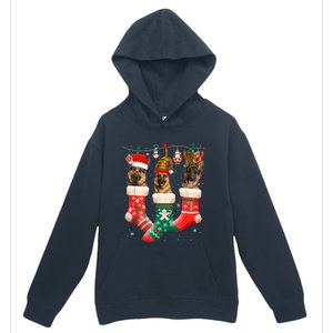 Christmas Ger Shepherd Sock Xmas Reindeer Santa Dog Meaningful Gift Urban Pullover Hoodie