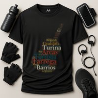 Classical Guitar Spanish Guitar Cooling Performance Crew T-Shirt
