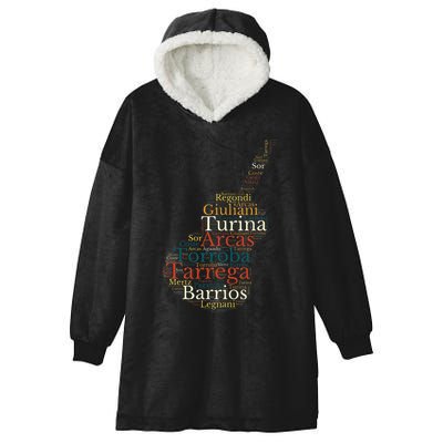 Classical Guitar Spanish Guitar Hooded Wearable Blanket
