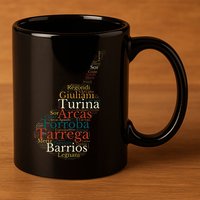 Classical Guitar Spanish Guitar 11oz C Handle Ceramic Mug