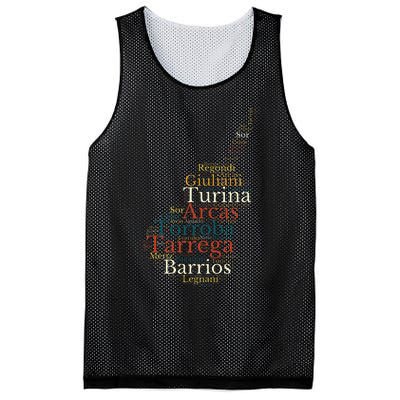 Classical Guitar Spanish Guitar Mesh Reversible Basketball Jersey Tank