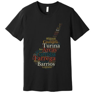 Classical Guitar Spanish Guitar Premium T-Shirt