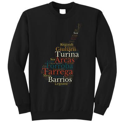 Classical Guitar Spanish Guitar Tall Sweatshirt