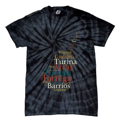 Classical Guitar Spanish Guitar Tie-Dye T-Shirt