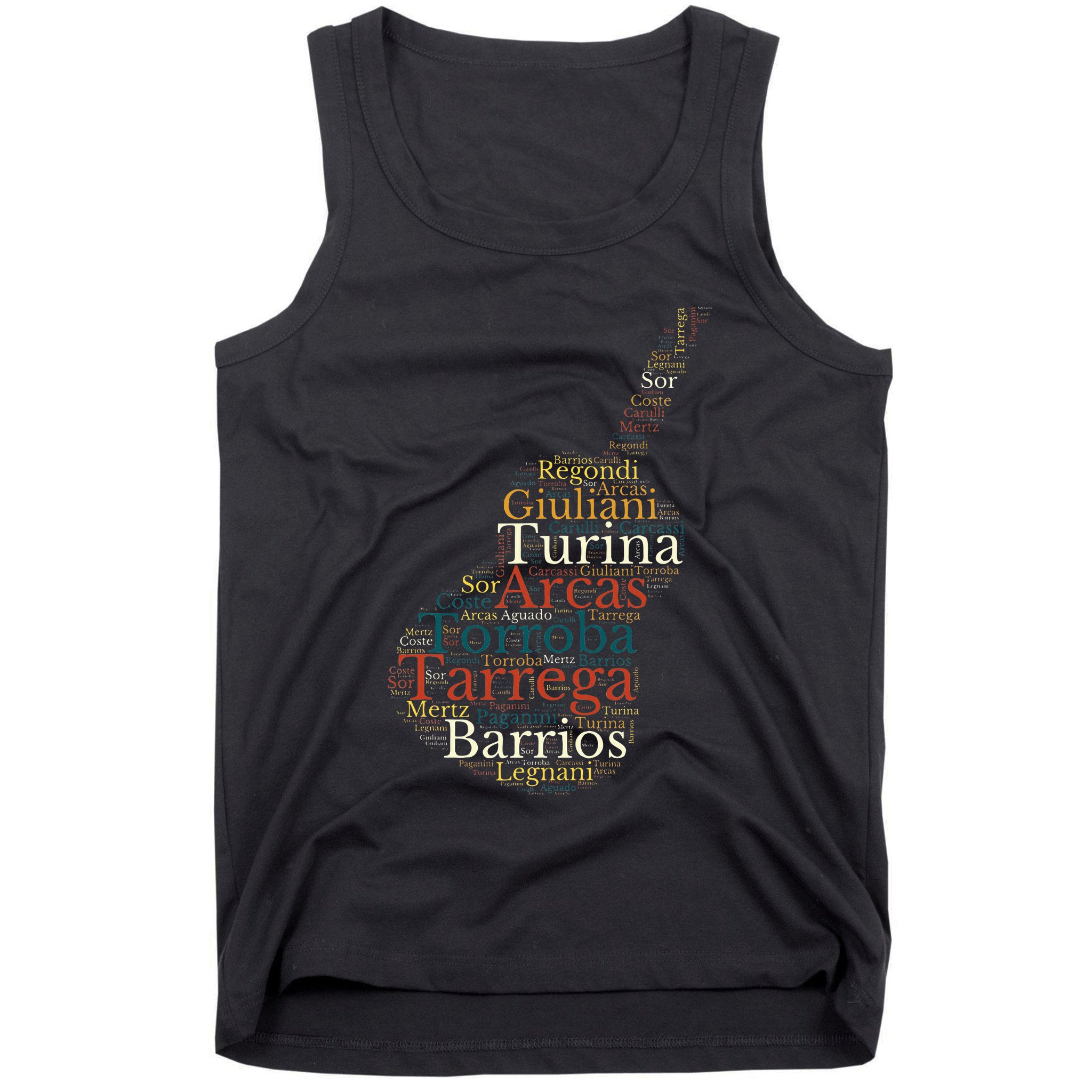 Classical Guitar Spanish Guitar Tank Top