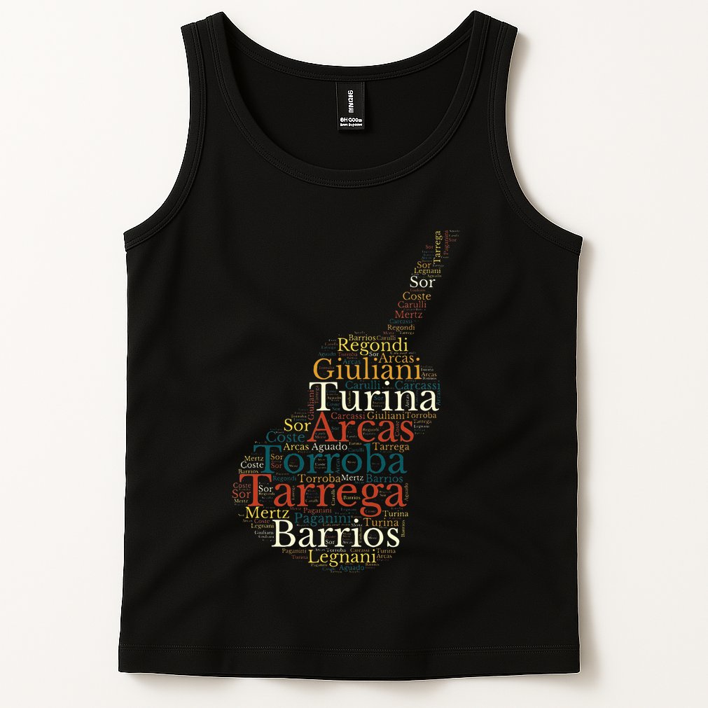 Classical Guitar Spanish Guitar Tank Top