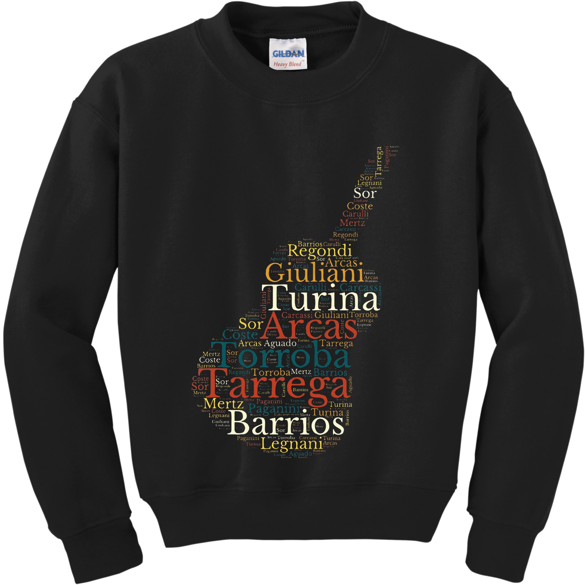 Classical Guitar Spanish Guitar Kids Sweatshirt