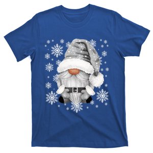 Cool Grey Santa Gnomie For Gothic And Emo With Winter Gnome Cool Gift T-Shirt