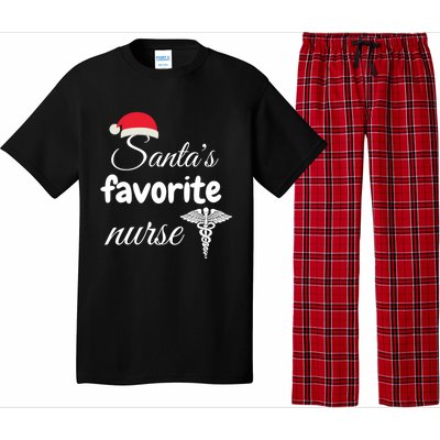 Christmas Gift Santas Favorite Nurse Aprreciation Nurses Gift Pajama Set