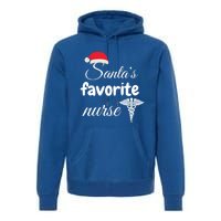 Christmas Gift Santas Favorite Nurse Aprreciation Nurses Gift Premium Hoodie