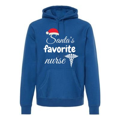 Christmas Gift Santas Favorite Nurse Aprreciation Nurses Gift Premium Hoodie