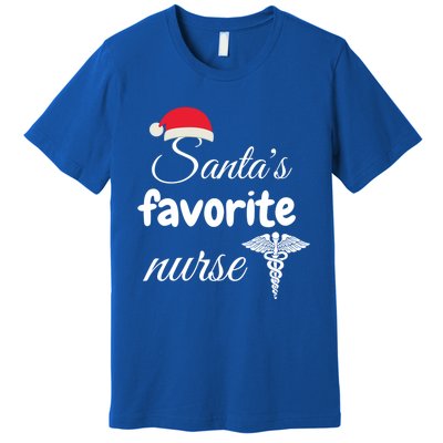 Christmas Gift Santas Favorite Nurse Aprreciation Nurses Gift Premium T-Shirt