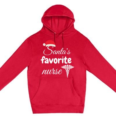 Christmas Gift Santas Favorite Nurse Aprreciation Nurses Gift Premium Pullover Hoodie