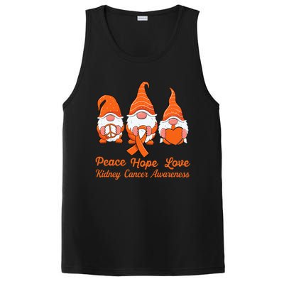 Cute Gnomes Support Orange Ribbon Kidney Cancer Awareness PosiCharge Competitor Tank