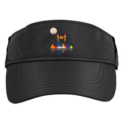 Cool Geometric SciFi Wilderness Adult Drive Performance Visor