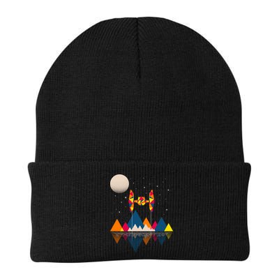 Cool Geometric SciFi Wilderness Beanie