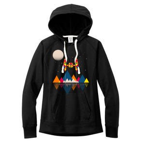 Cool Geometric SciFi Wilderness Women's Fleece Hoodie