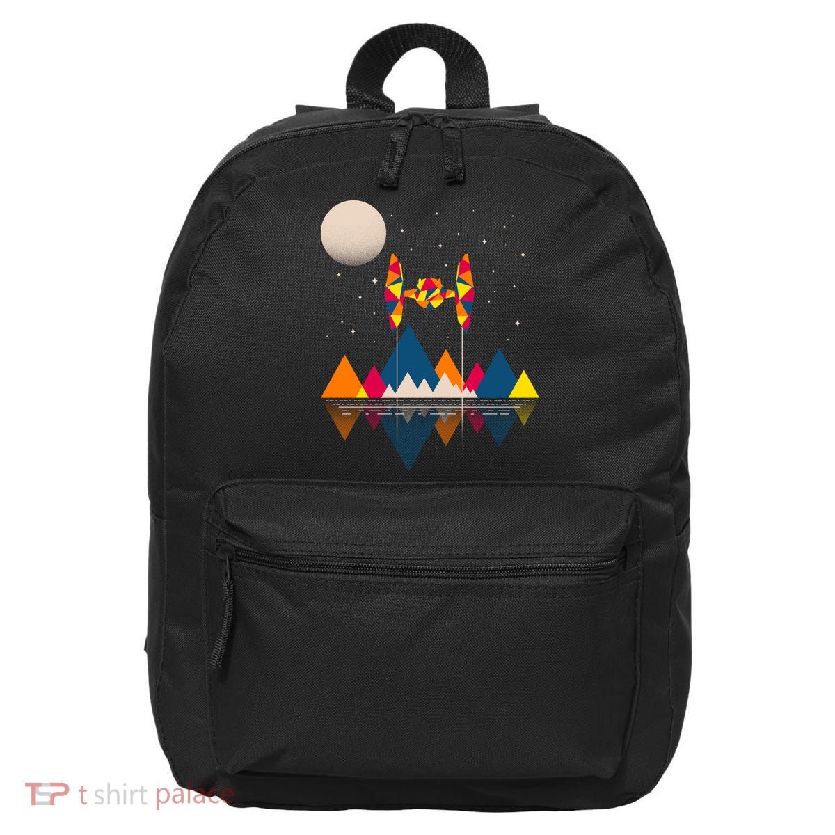 Cool Geometric SciFi Wilderness 16 in Basic Backpack