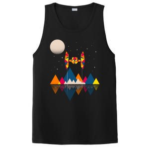 Cool Geometric SciFi Wilderness PosiCharge Competitor Tank