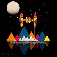 Cool Geometric SciFi Wilderness Tank Top