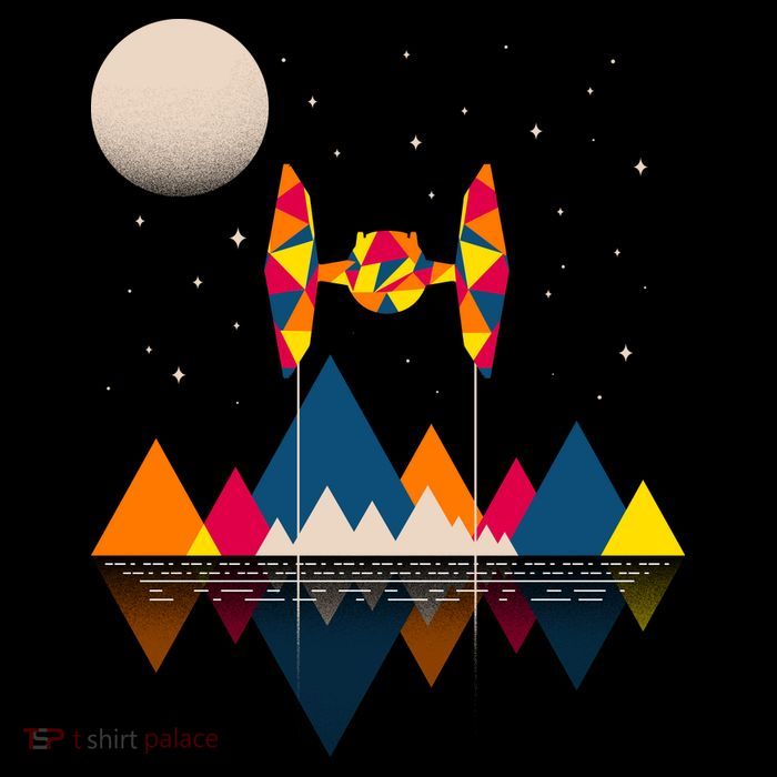 Cool Geometric SciFi Wilderness Tank Top