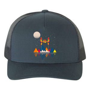 Cool Geometric SciFi Wilderness Yupoong Adult 5-Panel Trucker Hat