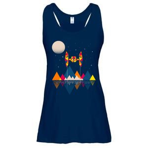 Cool Geometric SciFi Wilderness Ladies Essential Flowy Tank