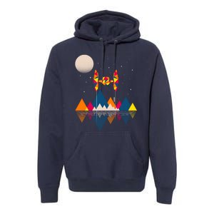 Cool Geometric SciFi Wilderness Premium Hoodie