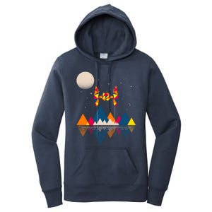 Cool Geometric SciFi Wilderness Women's Pullover Hoodie