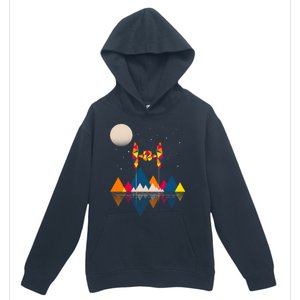 Cool Geometric SciFi Wilderness Urban Pullover Hoodie