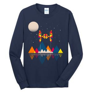 Cool Geometric SciFi Wilderness Tall Long Sleeve T-Shirt