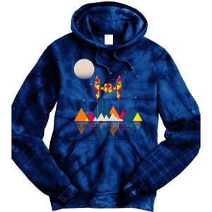 Cool Geometric SciFi Wilderness Tie Dye Hoodie