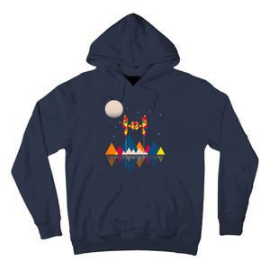 Cool Geometric SciFi Wilderness Tall Hoodie