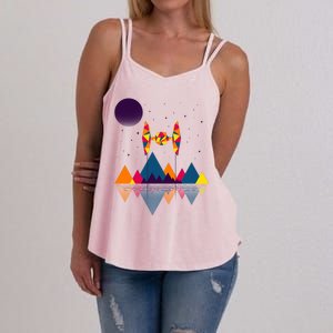 Cool Geometric SciFi Wilderness Women's Strappy Tank