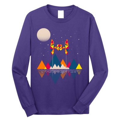 Cool Geometric SciFi Wilderness Long Sleeve Shirt