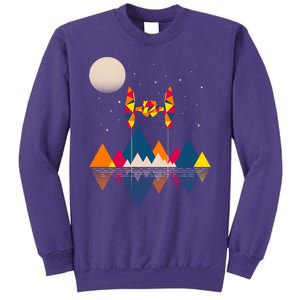 Cool Geometric SciFi Wilderness Sweatshirt