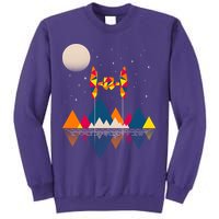 Cool Geometric SciFi Wilderness Sweatshirt