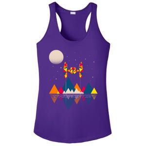 Cool Geometric SciFi Wilderness Ladies PosiCharge Competitor Racerback Tank