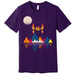 Cool Geometric SciFi Wilderness Premium T-Shirt