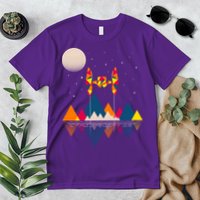Cool Geometric SciFi Wilderness Premium T-Shirt