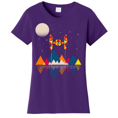 Cool Geometric SciFi Wilderness Women's T-Shirt