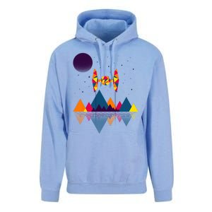 Cool Geometric SciFi Wilderness Unisex Surf Hoodie